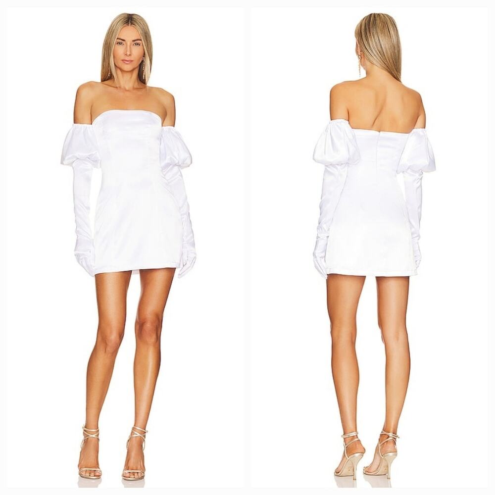MORE TO COME Eva Strapless Dress in White Medium